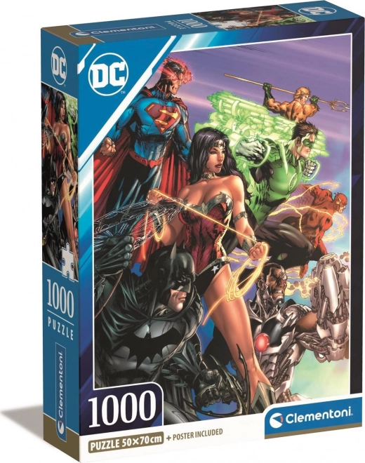 Puzzle 1000 elementów Compact DC Comics Liga Sprawiedliwości (Justice League)