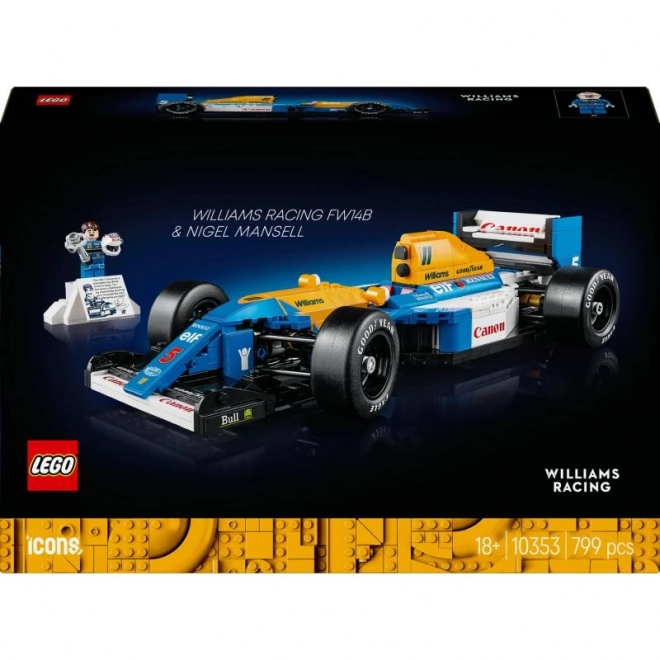 LEGO Icons 10353 Williams Racing FW14B z Nigelem Mansellem