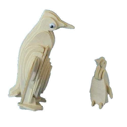 Woodcraft drewniane 3D puzzle pingwin