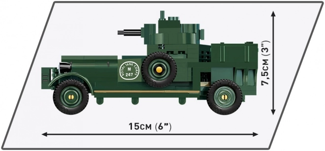 Klocki Historyczna Kolekcja Rolls-Royce Samochód Opancerzony 1920 Wzór Mk I