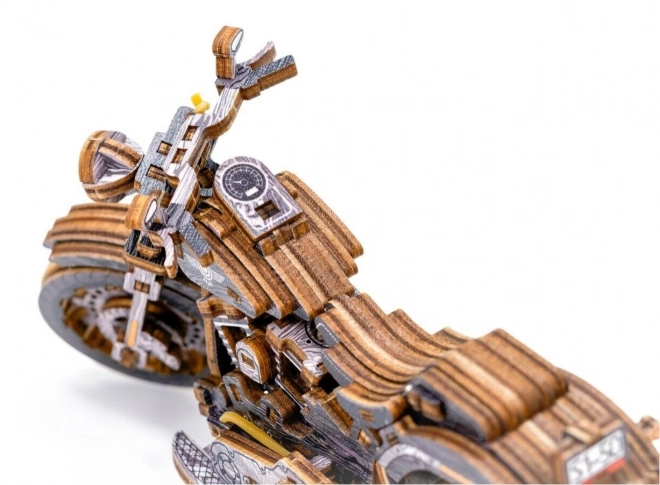 WOODEN CITY 3D puzzle Motocykl Cruiser Limitowana edycja 168 części