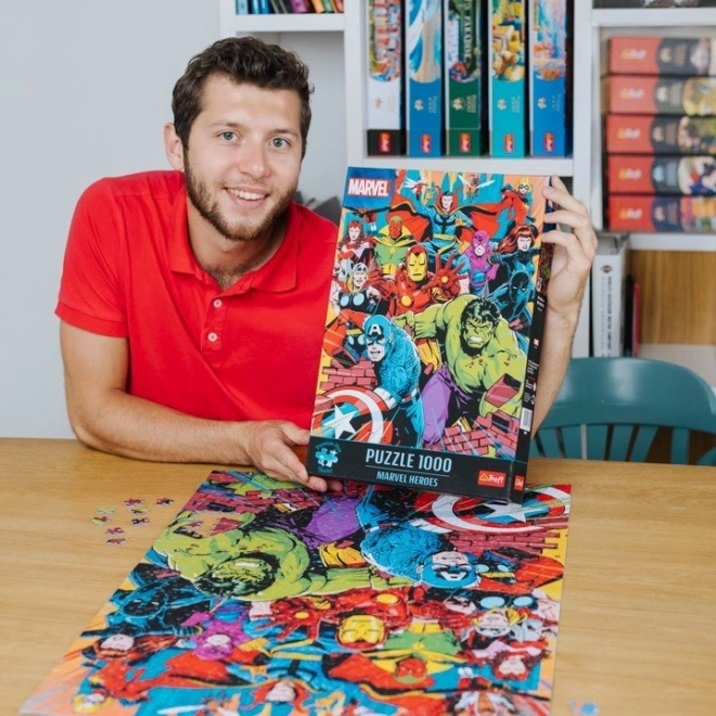 TREFL Puzzle Premium Plus Marvel: Bohaterowie Marvela 1000 elementów