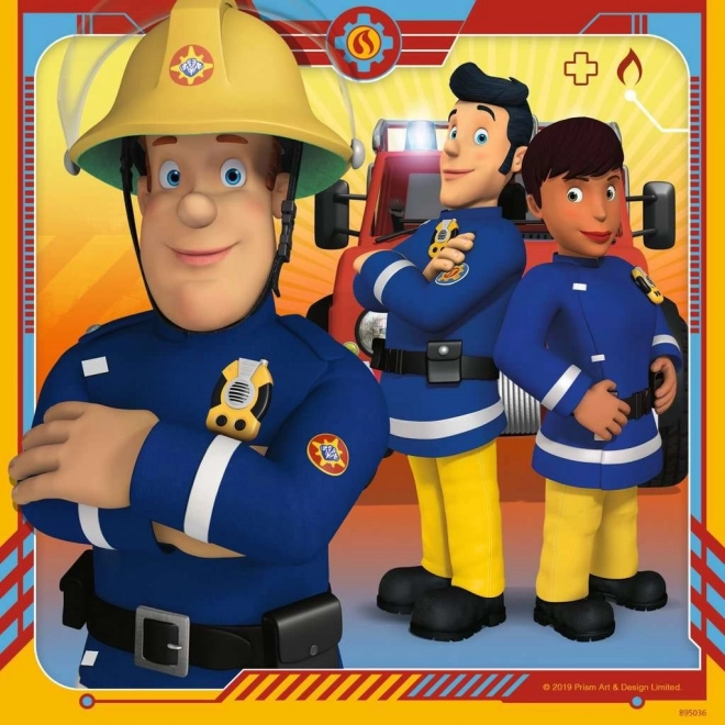 Ravensburger puzzle Strażak Sam na ratunek 3x49 elementów