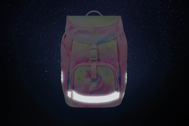 BAAGL Zaklęty plecak szkolny Airy Rainbow Unicorn