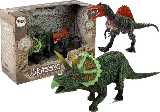 Zestaw figurek dinozaurów - Spinosaurus, Triceratops
