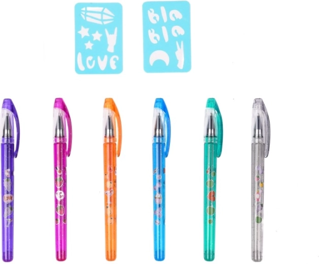 Sześć kolorowych pachnących pisaków