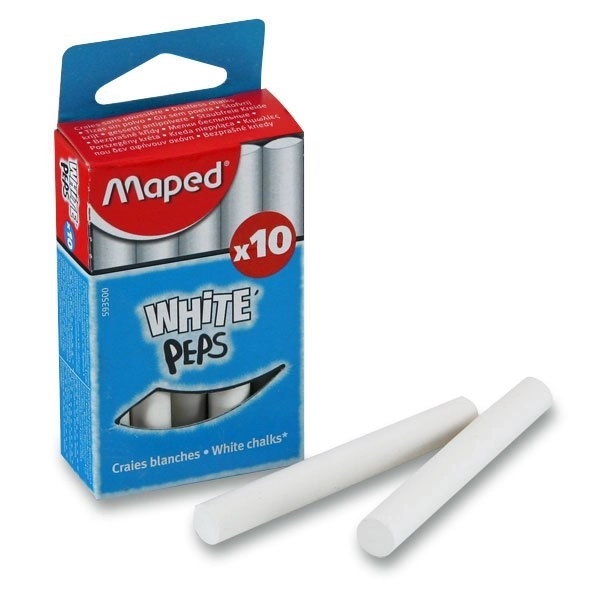 MAPED Białe kredy 10 sztuk