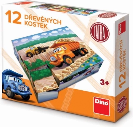 Drewniane klocki Tatra – zestaw 12 klocków