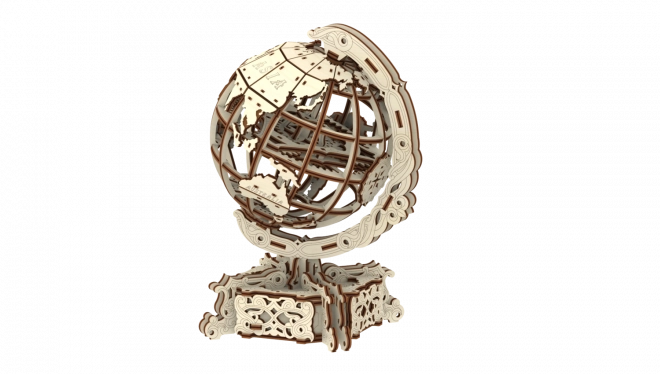Drewniane Miasto 3D puzzle Globus 231 elementów