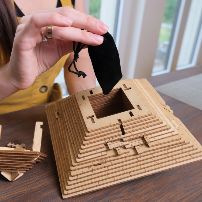 EscapeWelt 3D drewniana mechaniczna układanka logiczna Piramida