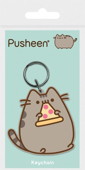 Breloczek Pusheen z pizzą