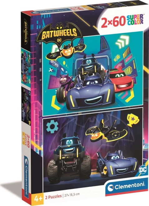 Puzzle Batwheels 2x60 elementów