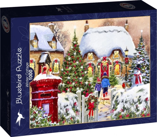 Puzzle Zimowa chatka 1000 elementów
