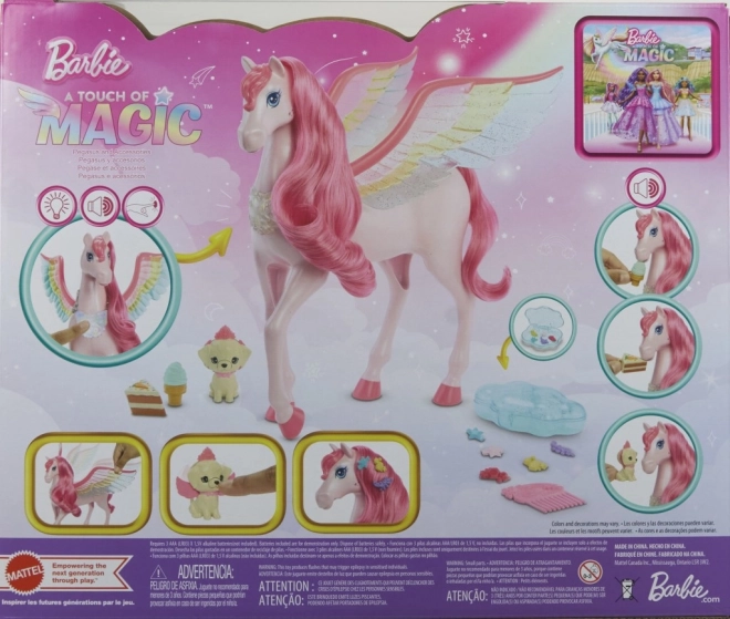 Figurka Barbie magiczny Pegaz ze światłami i dźwiękami