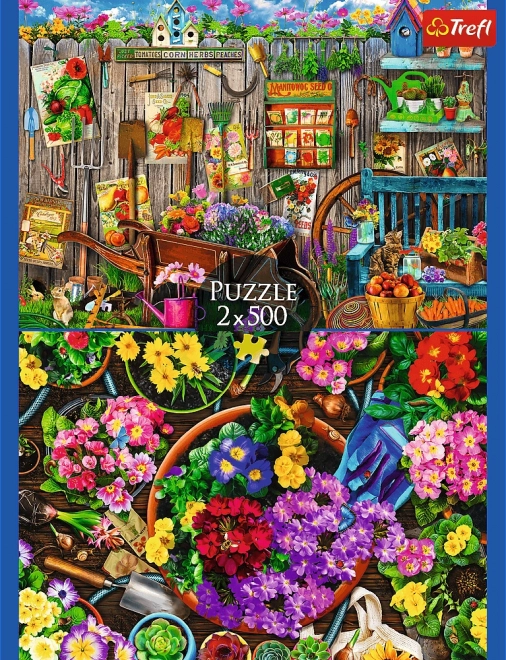 Puzzle TREFL Ogrodnictwo podwójne opakowanie 500 elementów