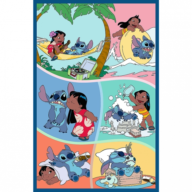 Puzzle Lilo & Stitch: Trzy Puzzle w Jednym - Stitch 3x80 Kawałków
