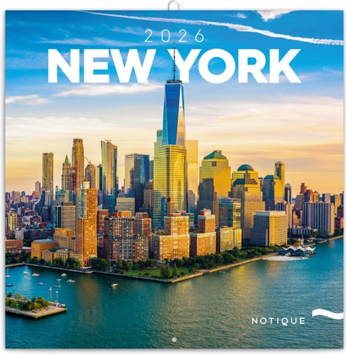 Kalendarz notatkowy New York 2026
