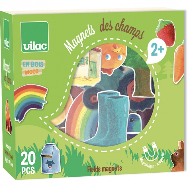 Vilac drewniane magnesy Wieś