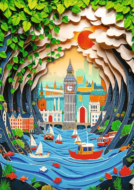 Puzzle Trefl Paper Art: Londyn 1000 elementów