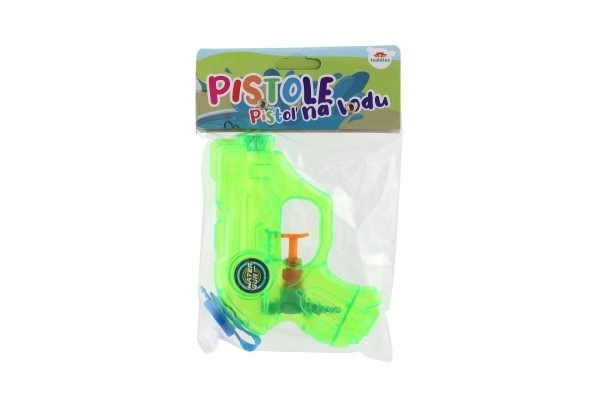 Pistolet na wodę plastikowy 11x10cm 2 kolory w woreczku