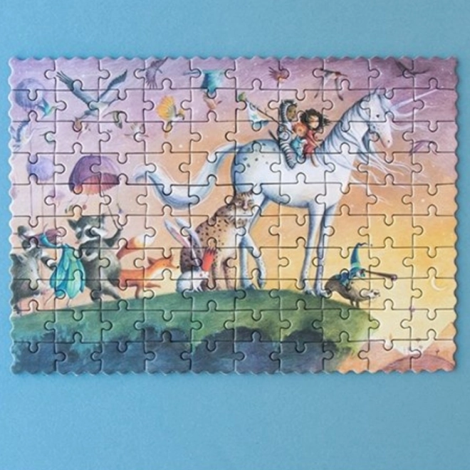 Londji kieszonkowe puzzle Jednorożec - 100 szt.