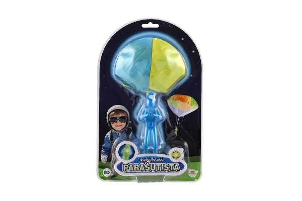 Świecący spadochroniarz ze spadochronem 12cm