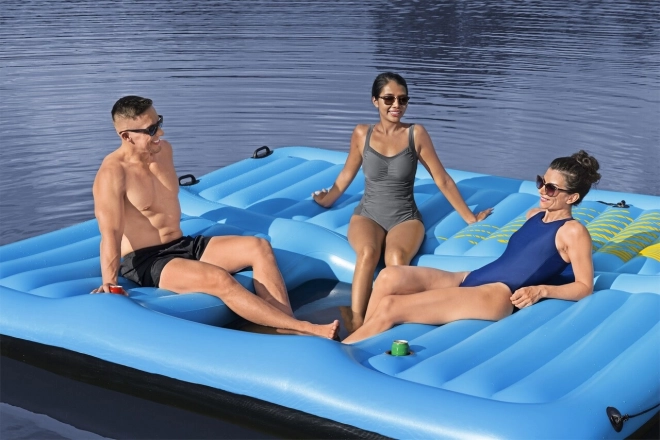 HYDRO-Force Wyspa + zjeżdżalnia 376x311cm BESTWAY
