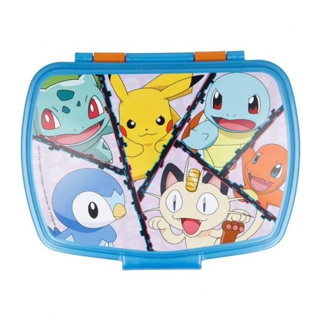 Pudełko śniadaniowe Pokémon pomarańczowo-niebieskie