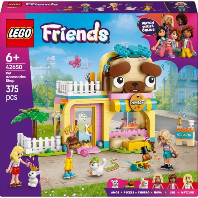 Lego Friends sklep z gadżetami dla zwierząt