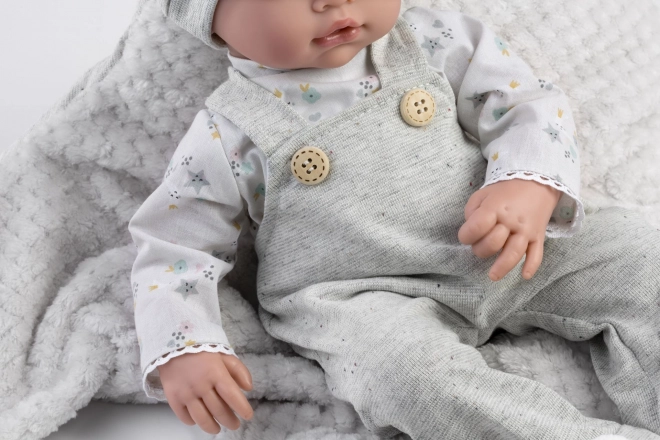 Guca 961 LIAM - realistyczna lalka niemowlę z dźwiękami i miękkim materiałowym ciałem - 38 cm
