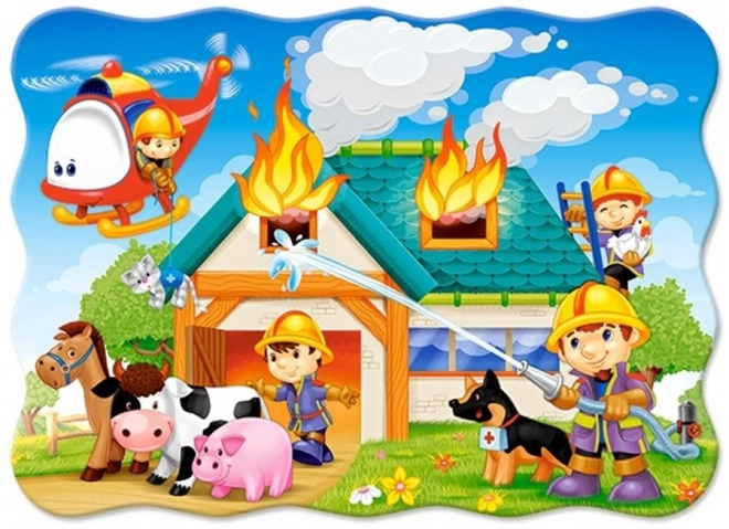 Puzzle Straż Pożarna w akcji 30 elementów