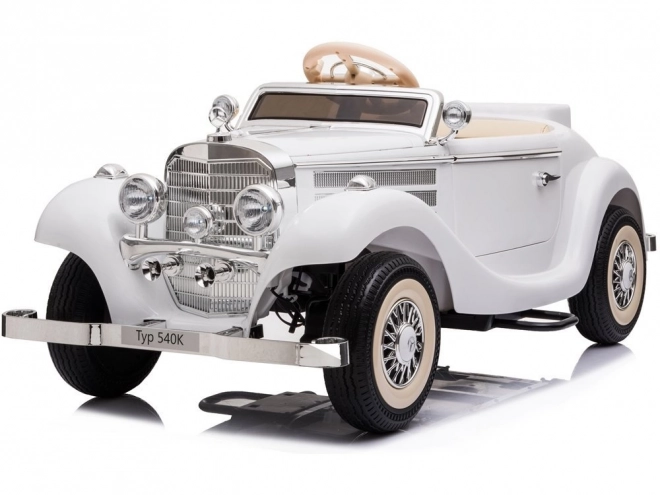 Retro auto na akumulator Mercedes-Benz 540K – Białe