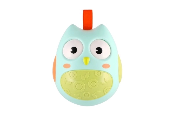 Roly Poly sowa plastikowa 11cm z dźwiękiem w pudełku 14x16x12cm 6m+