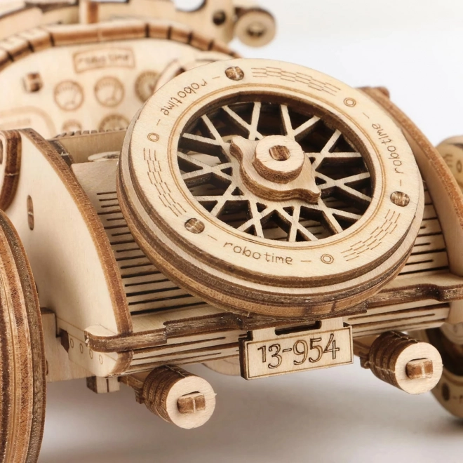 Wyścigowy samochód U-9 Grand Prix - 3D drewniane puzzle
