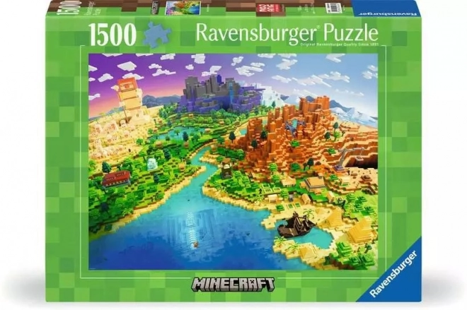 Puzzle 1500 elementów Minecraft World