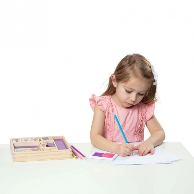 Melissa i Doug - Zestaw pieczątek Księżniczki