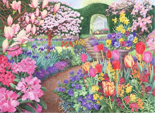 RAVENSBURGER Puzzle Wspaniałe ogrody 4x500 elementów
