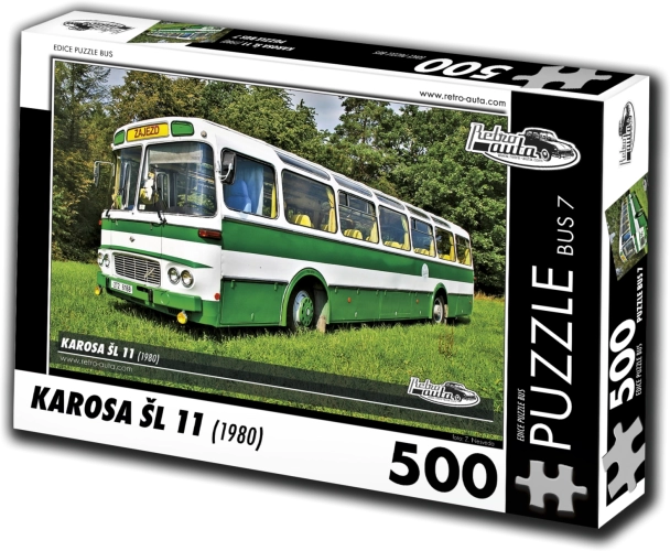 Puzzle Retro-auta Karosa ŠL 11 autobus (1980) 500 elementów