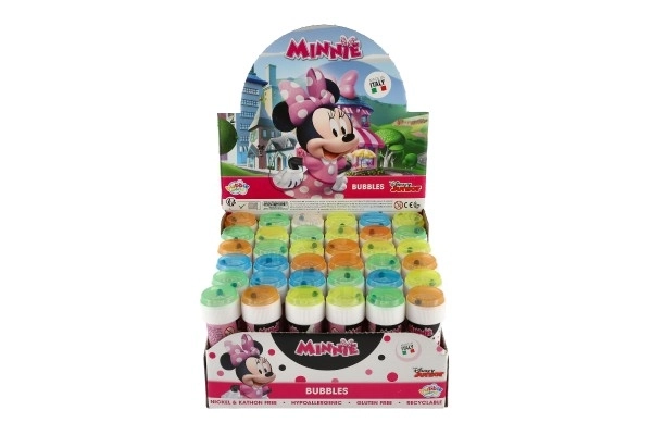 Bańka mydlana Minnie 60ml 11,5cm 4 kolory 36szt w pudełku