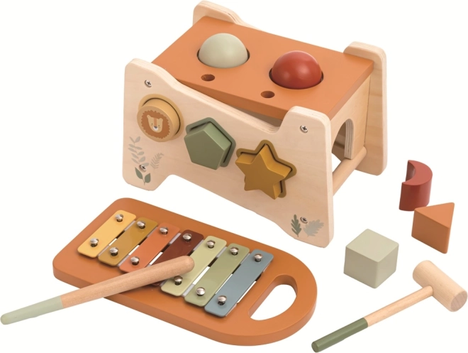 Wielofunkcyjna zabawka do wbijania z ksylofonem 2Kids Toys