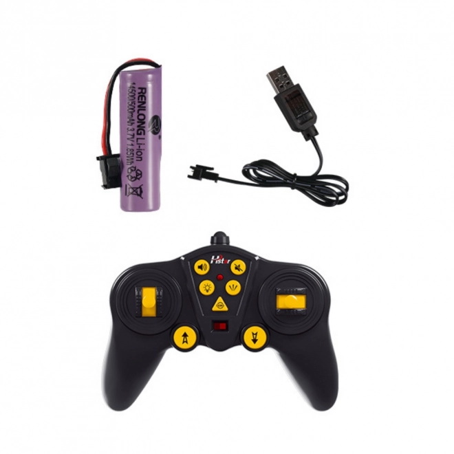 Zdalnie sterowany czerwony transportowy pojazd RC 2.4G 6CH