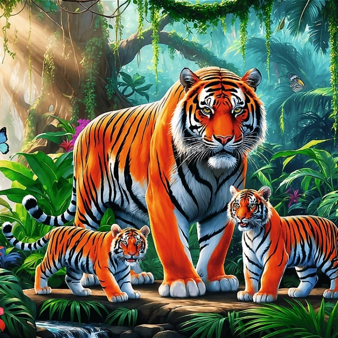 Puzzle Tygrysie Zwyczaje 200 Elementów