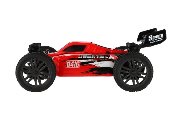 Samochód RC Buggy Bonzai Jubatus terenowy 30cm plastik 2,4GHz na baterie + 2x dodatkowy pakiet w pudełku 40x14x21 – Czerwony