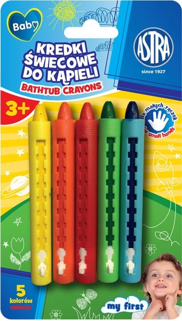Kredki do kąpieli ASTRA BABY 5 szt.