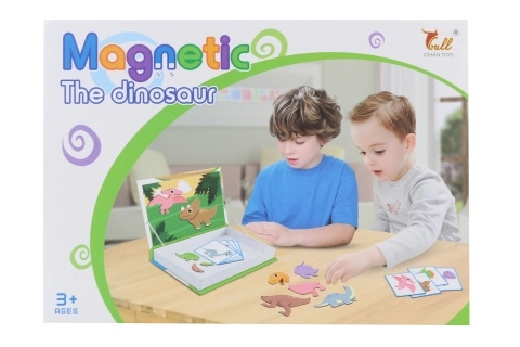 Magnetyczna edukacyjna gra Dinozaury