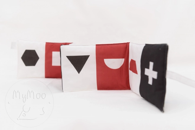 MyMoo Kontrastowe tekstylne leporello