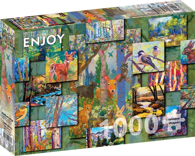 Puzzle Leśna kolaż 1000 elementów