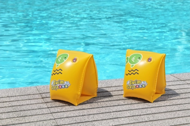 Nadmuchiwane rękawki pływackie żółte S 25x15cm BESTWAY