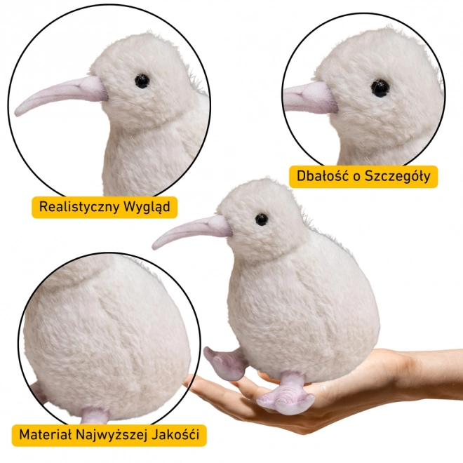 Pluszowy ptak Kiwi Biały 21 cm