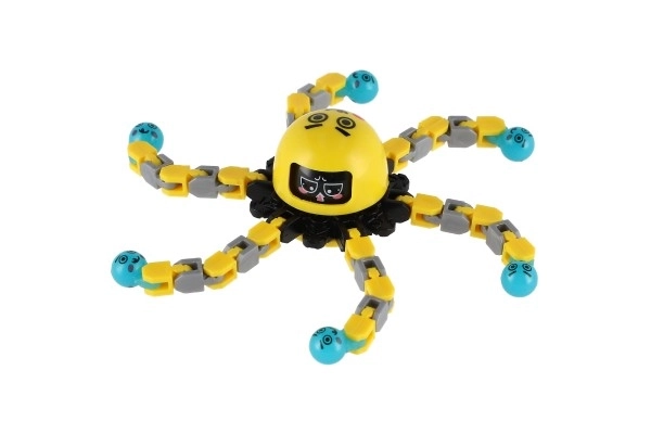 Żyroskop spinner mechaniczny plastikowy 7cm świecący w ciemności 3 kolory na karcie 12 sztuk w pudełku